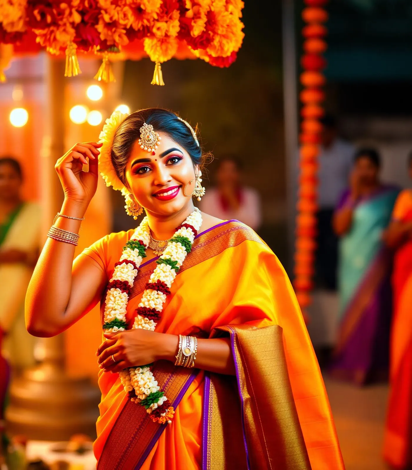 Bathukamma festival saree